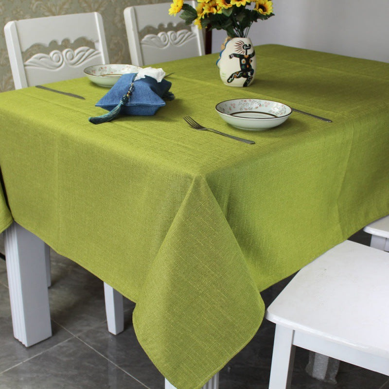 Plain Style Dining Table Tablecloth Cover