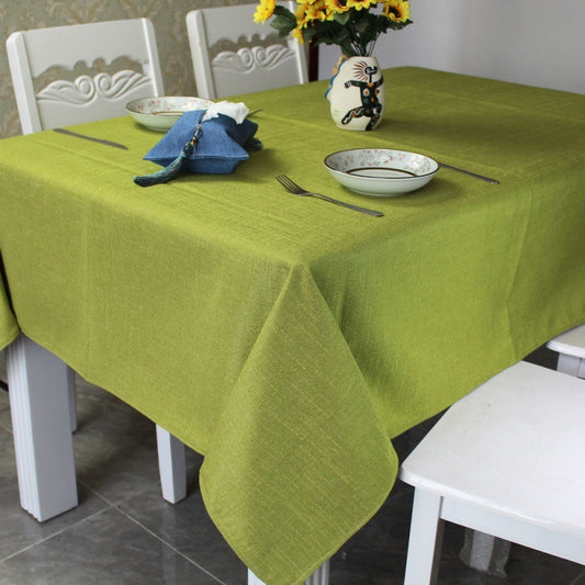 Plain Style Dining Table Tablecloth Cover