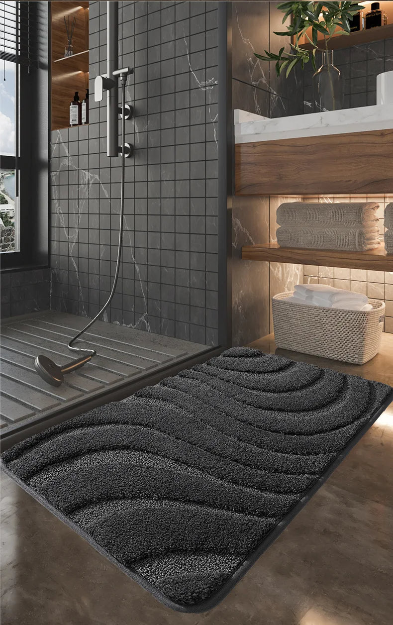 Superfiber 3D Non-slip Bathroom Rug