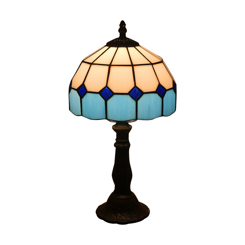 Timeless Greek Mosaic Bedside Lamp - Illuminate Your Nights with History