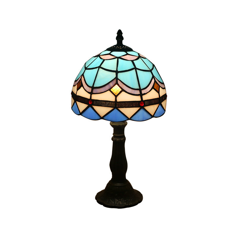 Timeless Greek Mosaic Bedside Lamp - Illuminate Your Nights with History