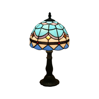 Timeless Greek Mosaic Bedside Lamp - Illuminate Your Nights with History