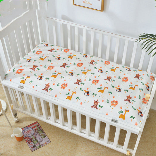 Cartoon-Inspired Baby Cot Cover Mattress Cover - Soft Cotton Mattress Protector for Cozy Sleep