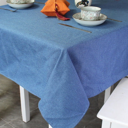 Plain Style Dining Table Tablecloth Cover