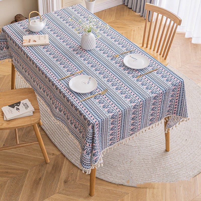 Ethnic Style Bohemian Rectangular Tablecloth