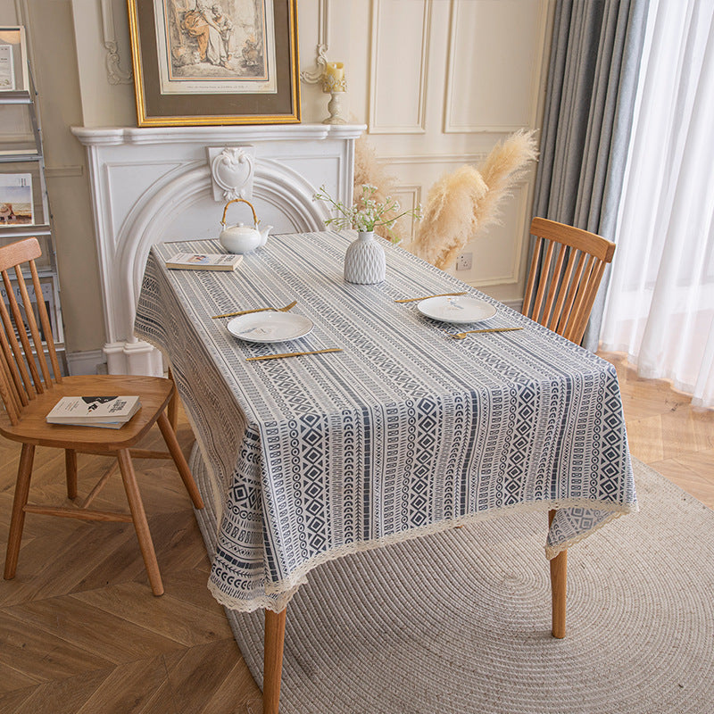 Ethnic Style Bohemian Rectangular Tablecloth