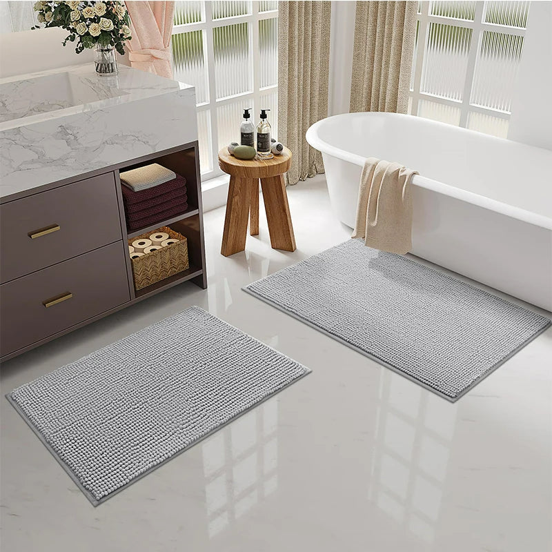 FamilyHomeDecor™ Microfiber Bathroom Rug - Machine Washable