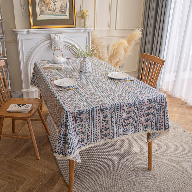 Ethnic Style Bohemian Rectangular Tablecloth