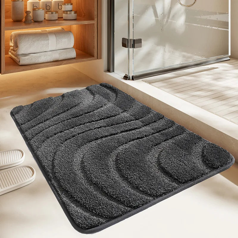 Superfiber 3D Non-slip Bathroom Rug