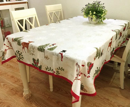 European Pastoral Festival Round Table Rectangular Tablecloth