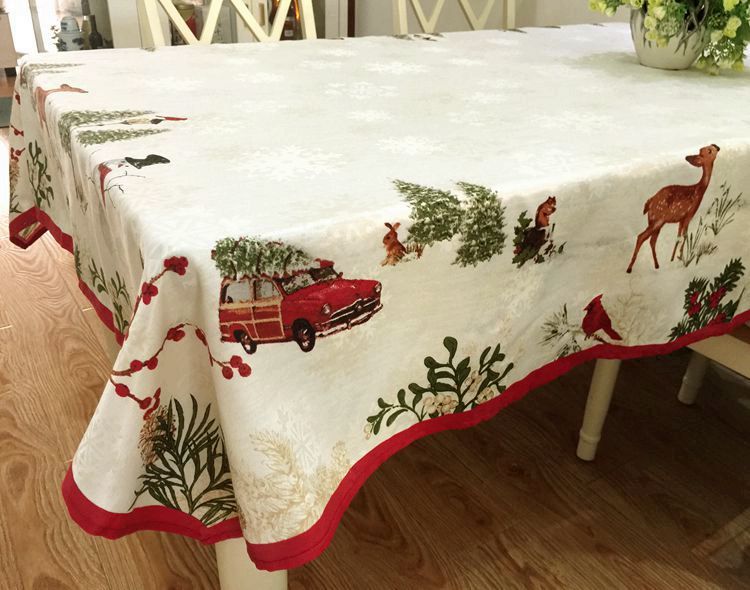 European Pastoral Festival Round Table Rectangular Tablecloth