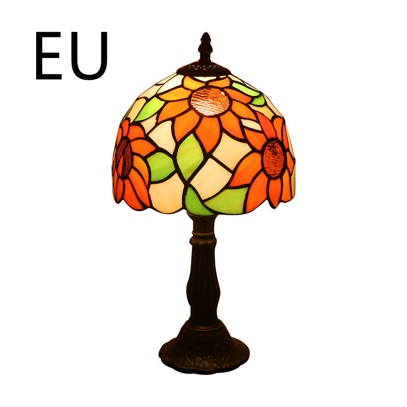 Timeless Greek Mosaic Bedside Lamp - Illuminate Your Nights with History