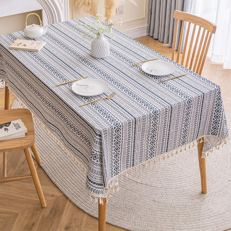 Ethnic Style Bohemian Rectangular Tablecloth