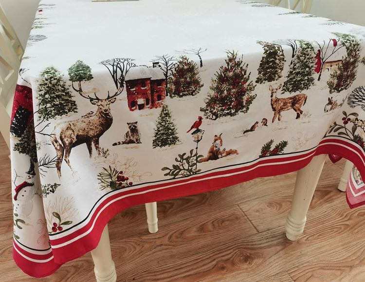 European Pastoral Festival Round Table Rectangular Tablecloth