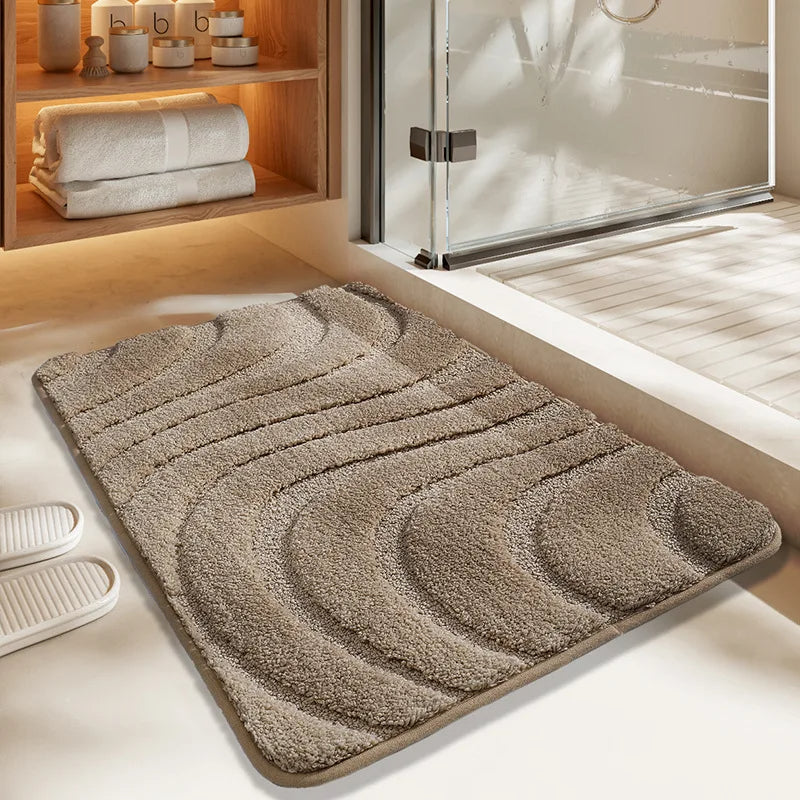 Superfiber 3D Non-slip Bathroom Rug