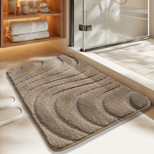 Superfiber 3D Non-slip Bathroom Rug