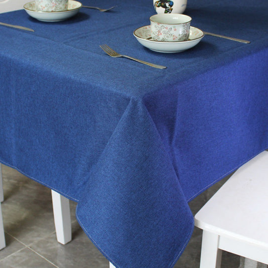 Plain Style Dining Table Tablecloth Cover