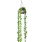 Scandinavian Ins Artificial Green Plant Rattan Cradle with Hooks Flowerpot Tillandsia Tillandsia Usneoides Wall Hanging Decorative Hanging Basket