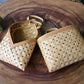 Bamboo Woven Wall Hanging Flower Basket