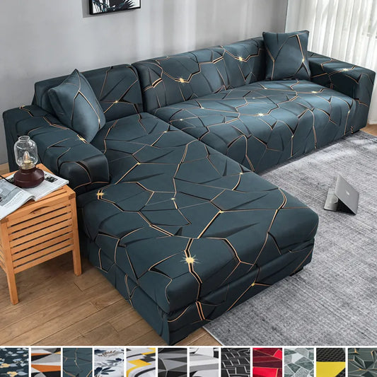 Elastic Sofa Cover for Living Room 1/2/3/4-Seater anti-slip Sofa Cover and L-Shaped couch.