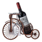 Retro Bicycle Shape Wine Rack - Stylish Wine Holder and Glass Organizer