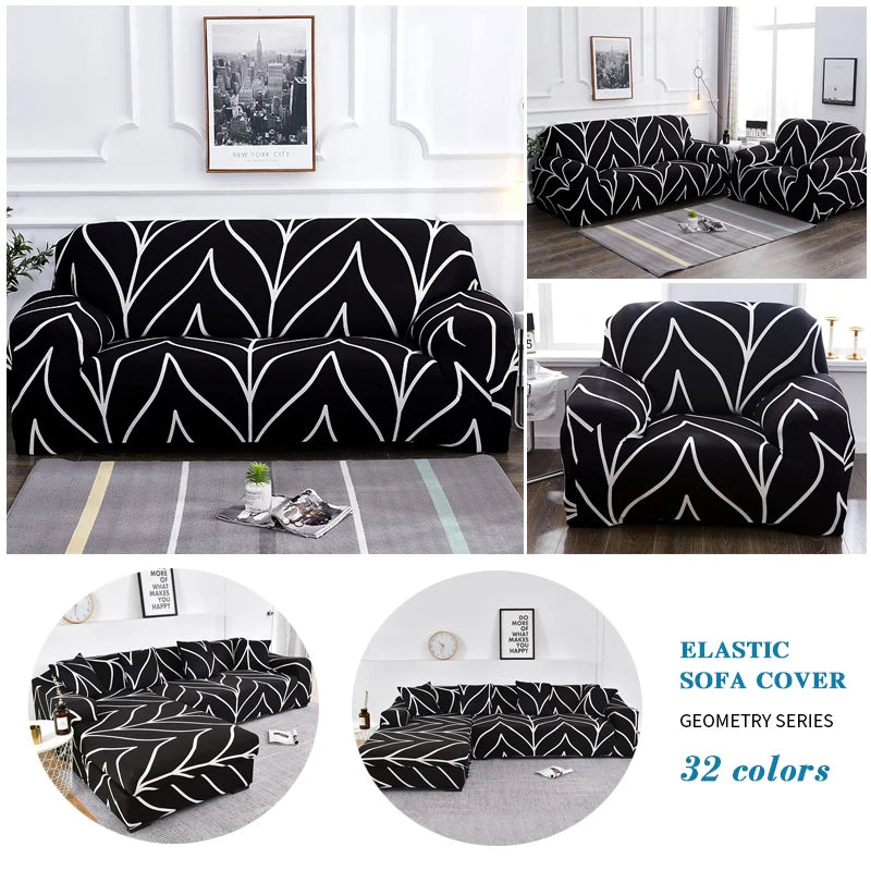 Couch Slipcovers - Sofa Covers for Sectional with L-shape Chair for 1/2/3/4 Seater.