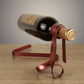 Iron Ribbon Wine Bottle Holder - Creative Red Wine Rack for Home Decoration