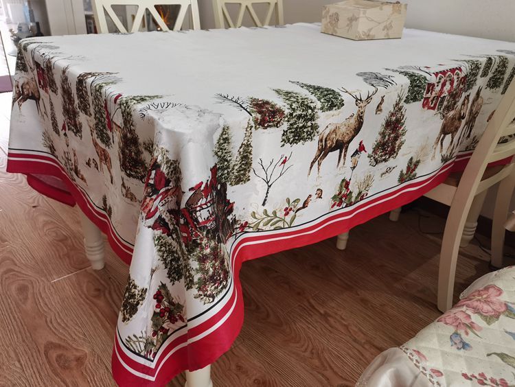 European Pastoral Festival Round Table Rectangular Tablecloth