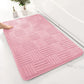 FamilyHomeDecor™ Striped Cotton Washable Bathmat