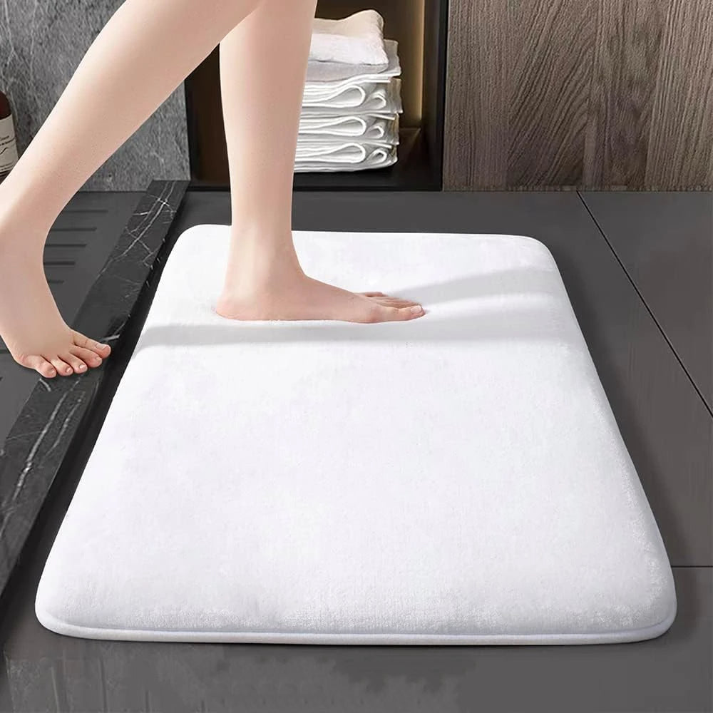 FamilyHomeDecor™ Memory Foam Non-Slip Velvet Bathroom Mat