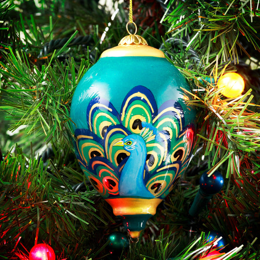 Pier 1 Li Bien Peacock Ornament 2022