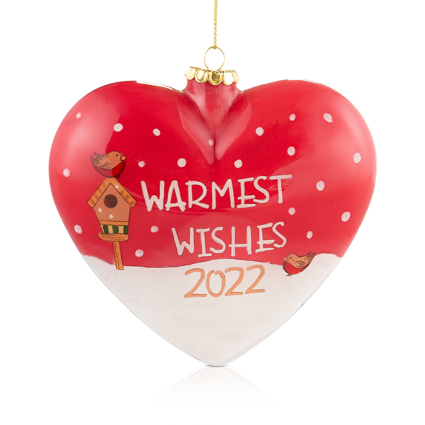 Pier 1 Li Bien Snowman Warmest Wishes Ornament 2022