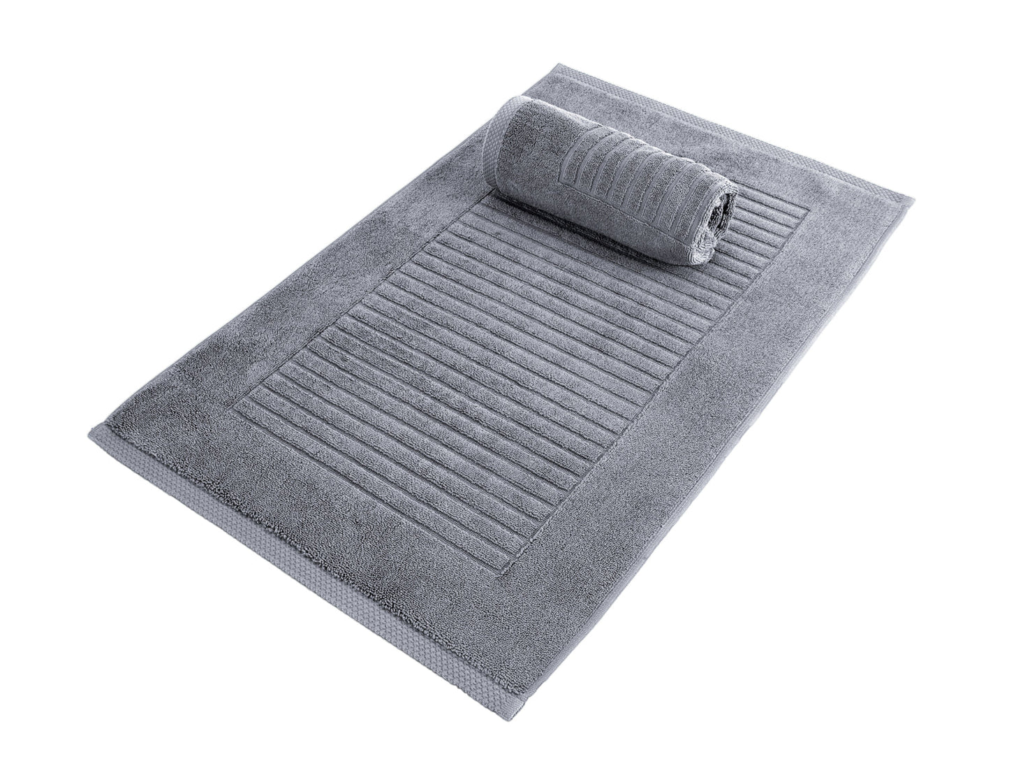 Classic Turkish Towels Genuine Cotton Soft Absorbent Piano Key Bathmat 2 Piece Set