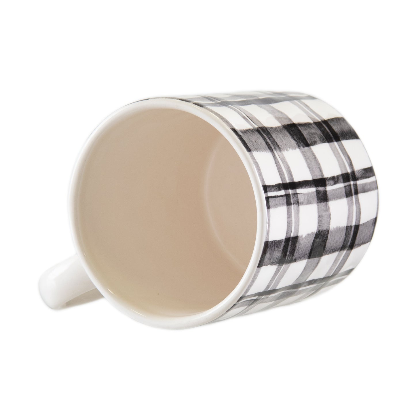 Pier 1 Bradford Plaid Mugs, Set of 4