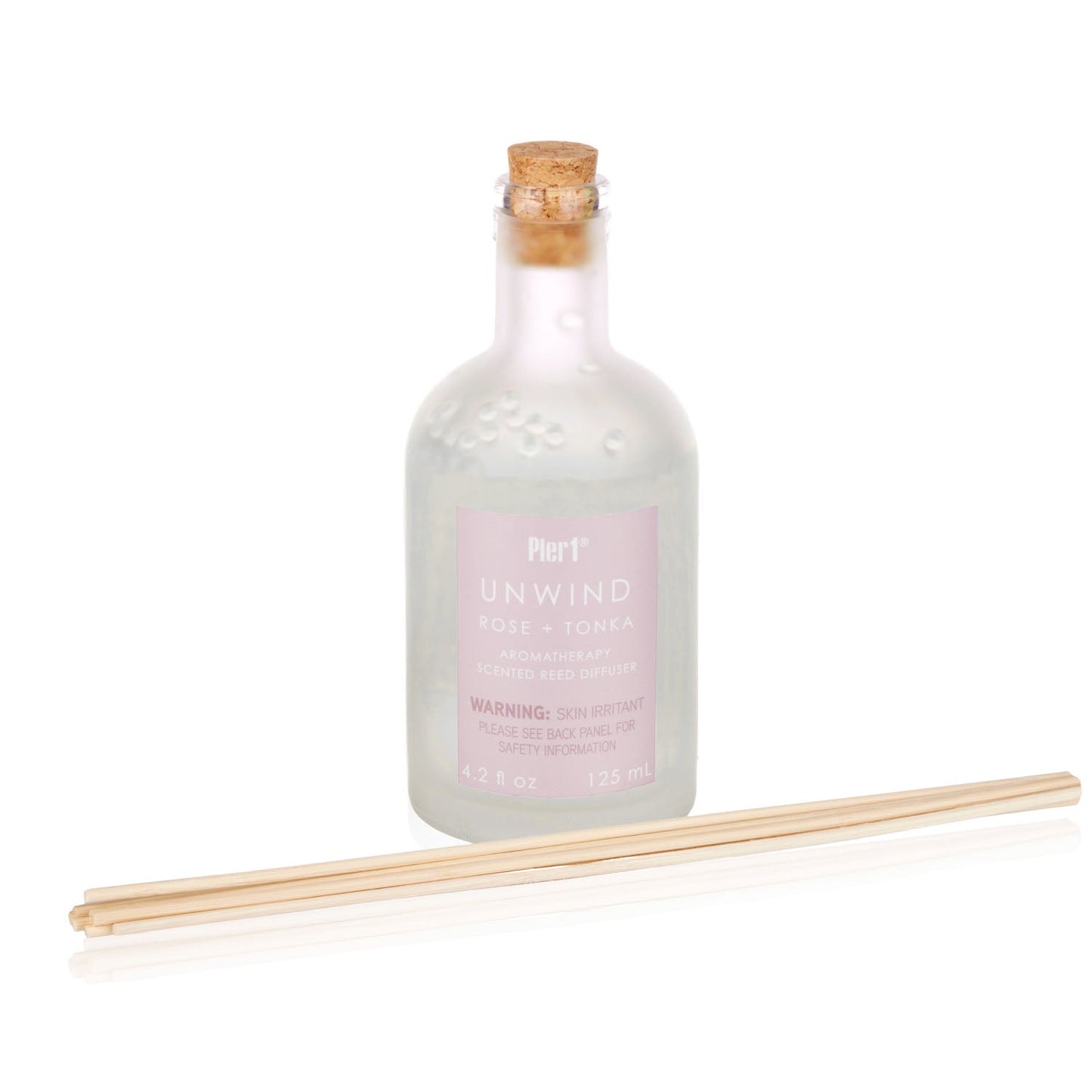 Pier 1 Unwind Rose & Tonka Aromatherapy Reed Diffuser