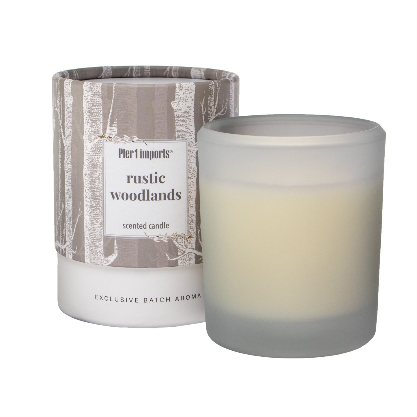 Pier 1 Rustic Woodlands 8oz Boxed Soy Candle