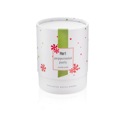 Pier 1 Peppermint Party 8oz Boxed Soy Candle