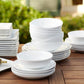 Pier 1 Luminous Cereal Porcelain White Bowls, Set of 4