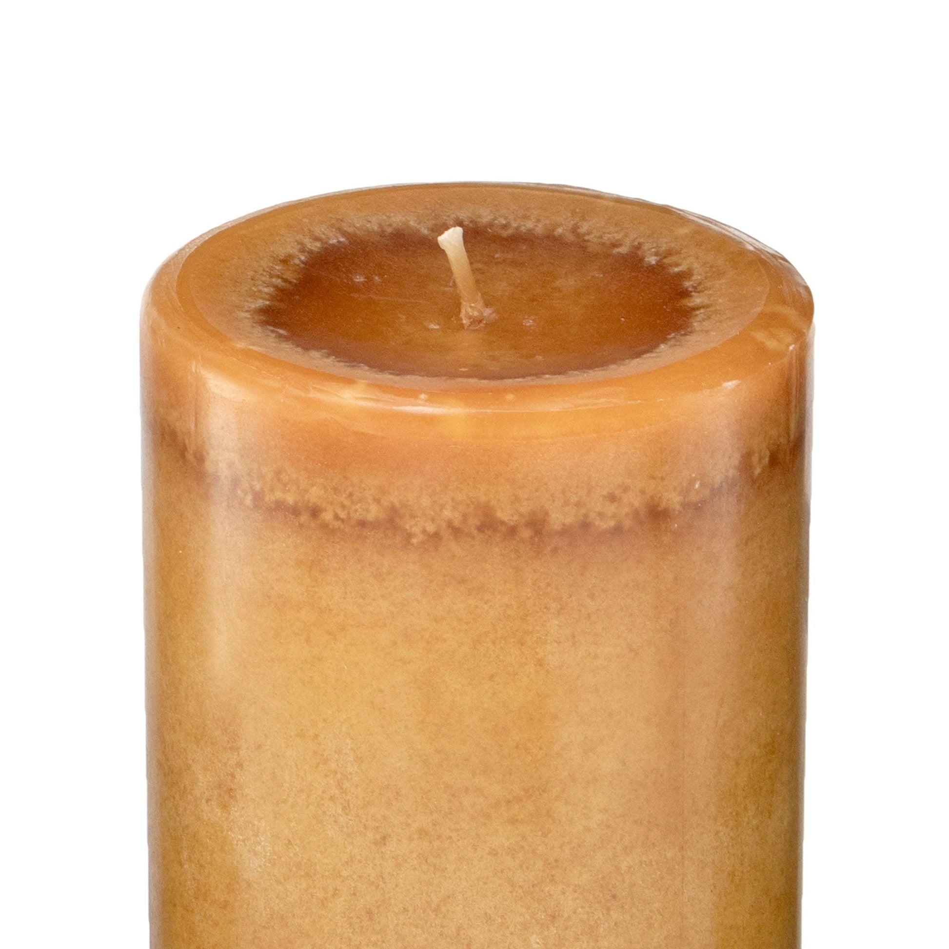 Pier 1 Apple Cider 3x6 Mottled Pillar Candle - Pier 1