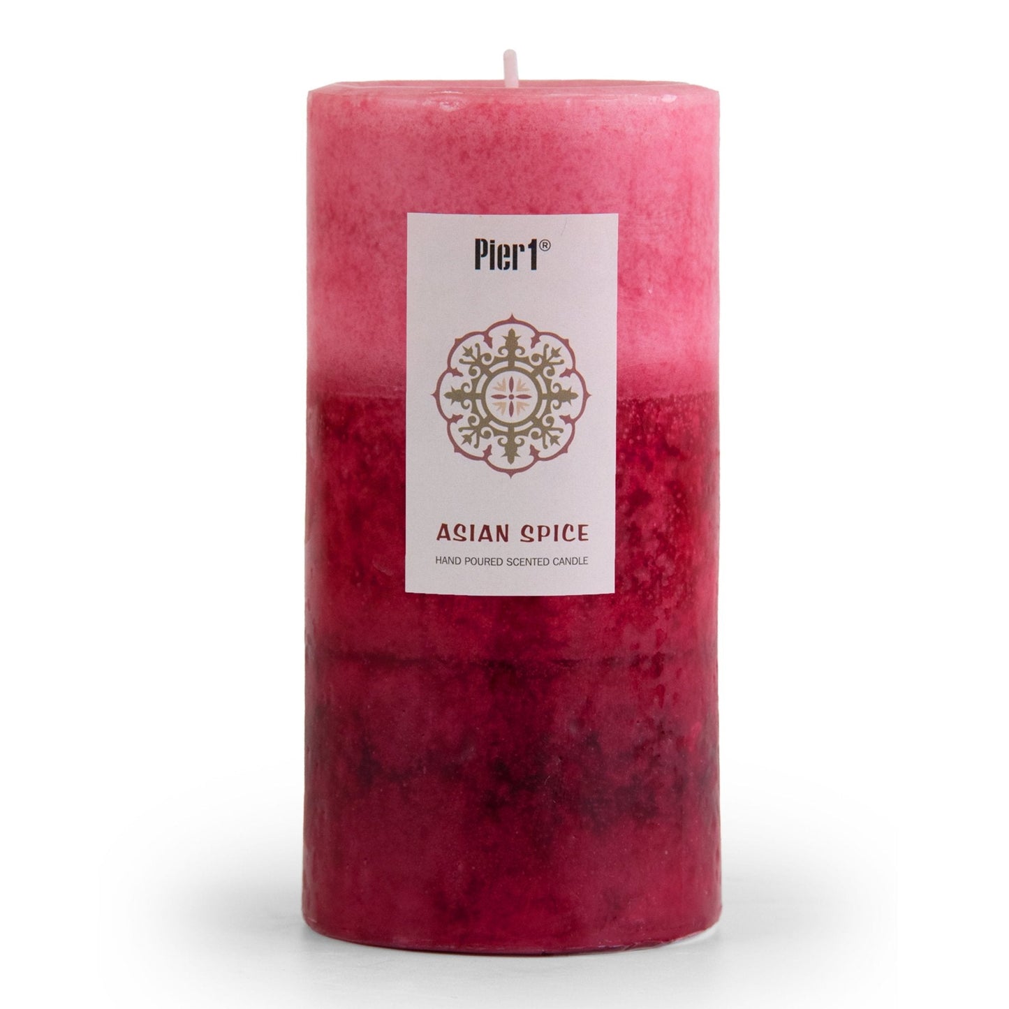 Pier 1 Asian Spice 3x6 Layered Pillar Candle - Pier 1