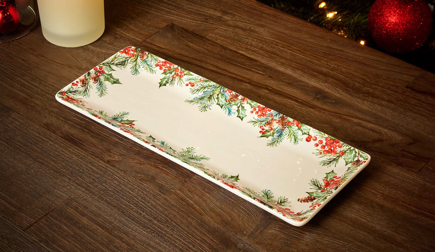 Pier 1 Berries & Balsam Serving Platter - Pier 1