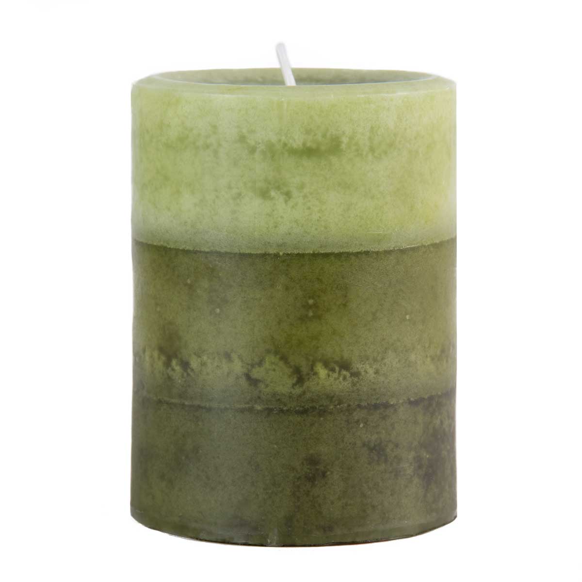 Pier 1 Citrus Cilantro Layered 3x4 Pillar Candle - Pier 1