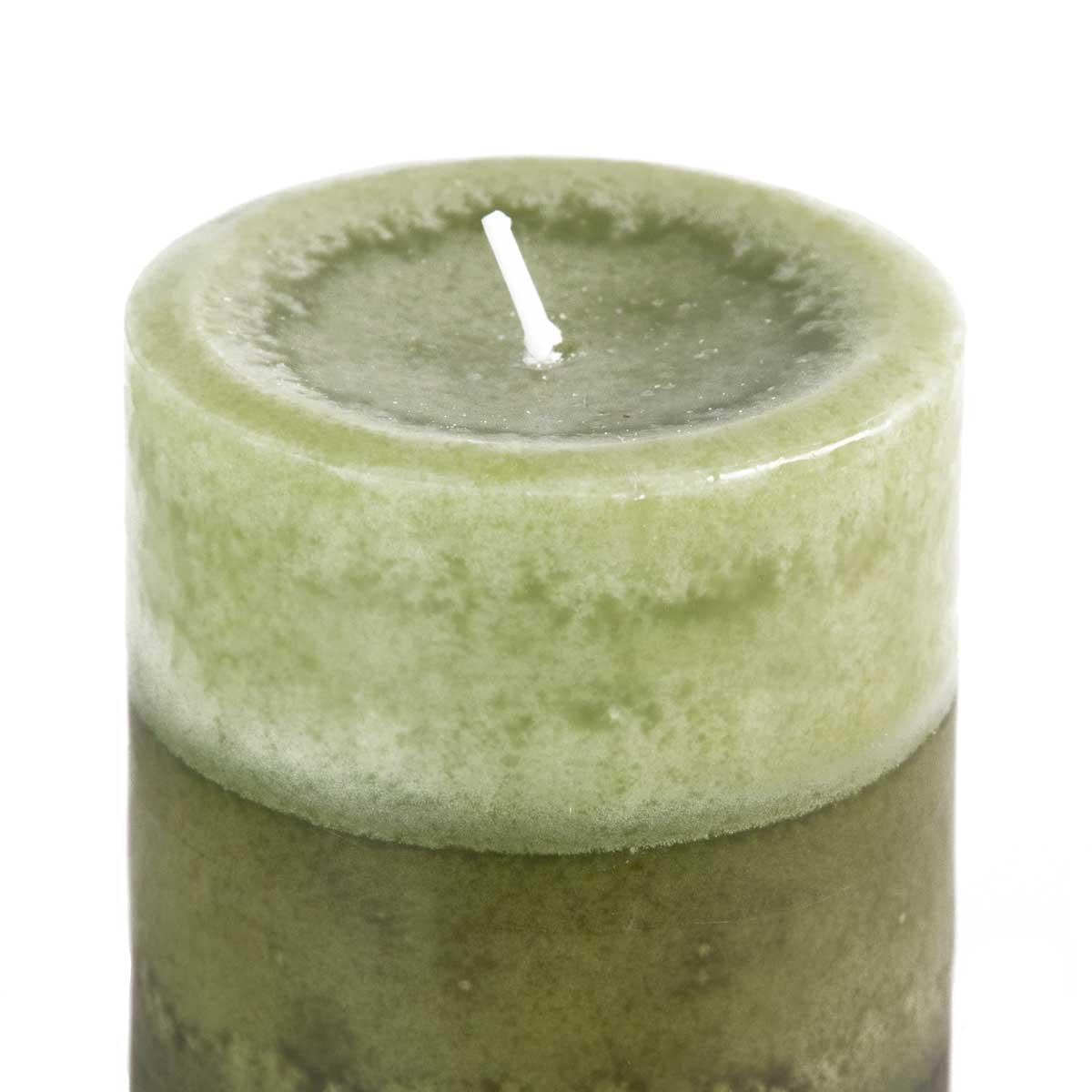 Pier 1 Citrus Cilantro Layered 3x4 Pillar Candle - Pier 1