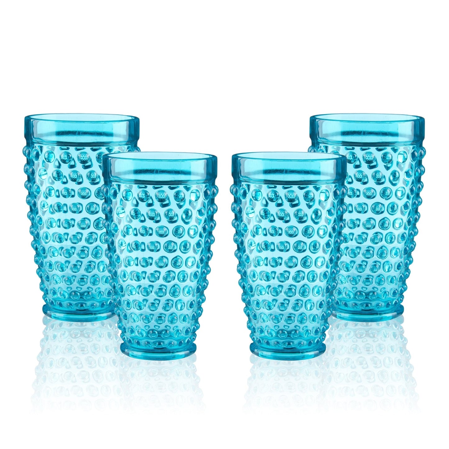 Pier 1 Emma Aqua Acrylic 18 oz Drinking Glasses, Set of 4 - Pier 1