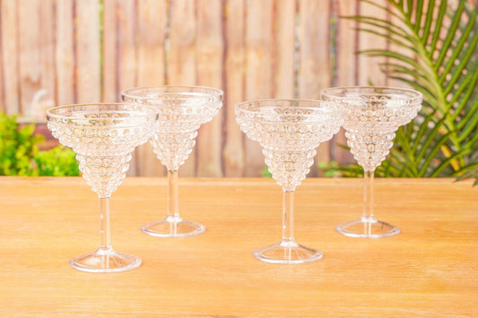 Pier 1 Emma Clear Acrylic 12 oz Margarita Glasses, Set of 4 - Pier 1