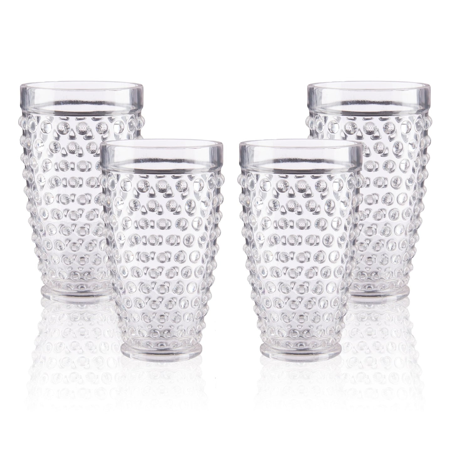 Pier 1 Emma Clear Acrylic 18 oz Drinking Glasses, Set of 4 - Pier 1