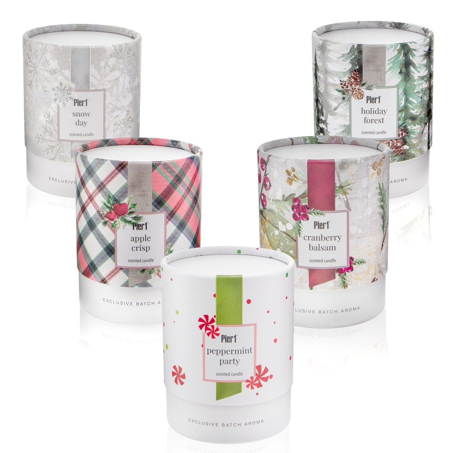 Pier 1 Holiday Soy 8oz (Set of 5) Boxed Candles - Pier 1