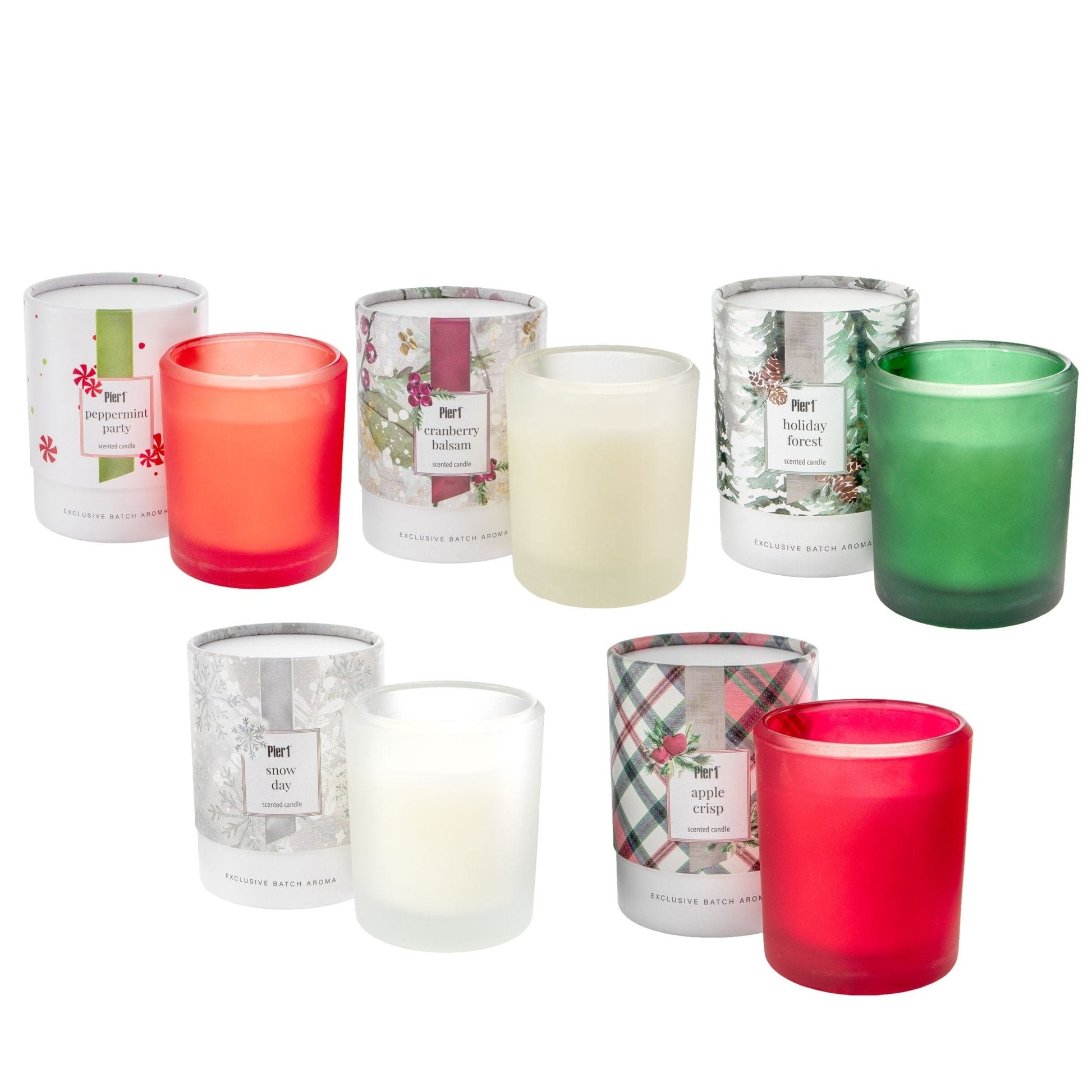 Pier 1 Holiday Soy 8oz (Set of 5) Boxed Candles - Pier 1