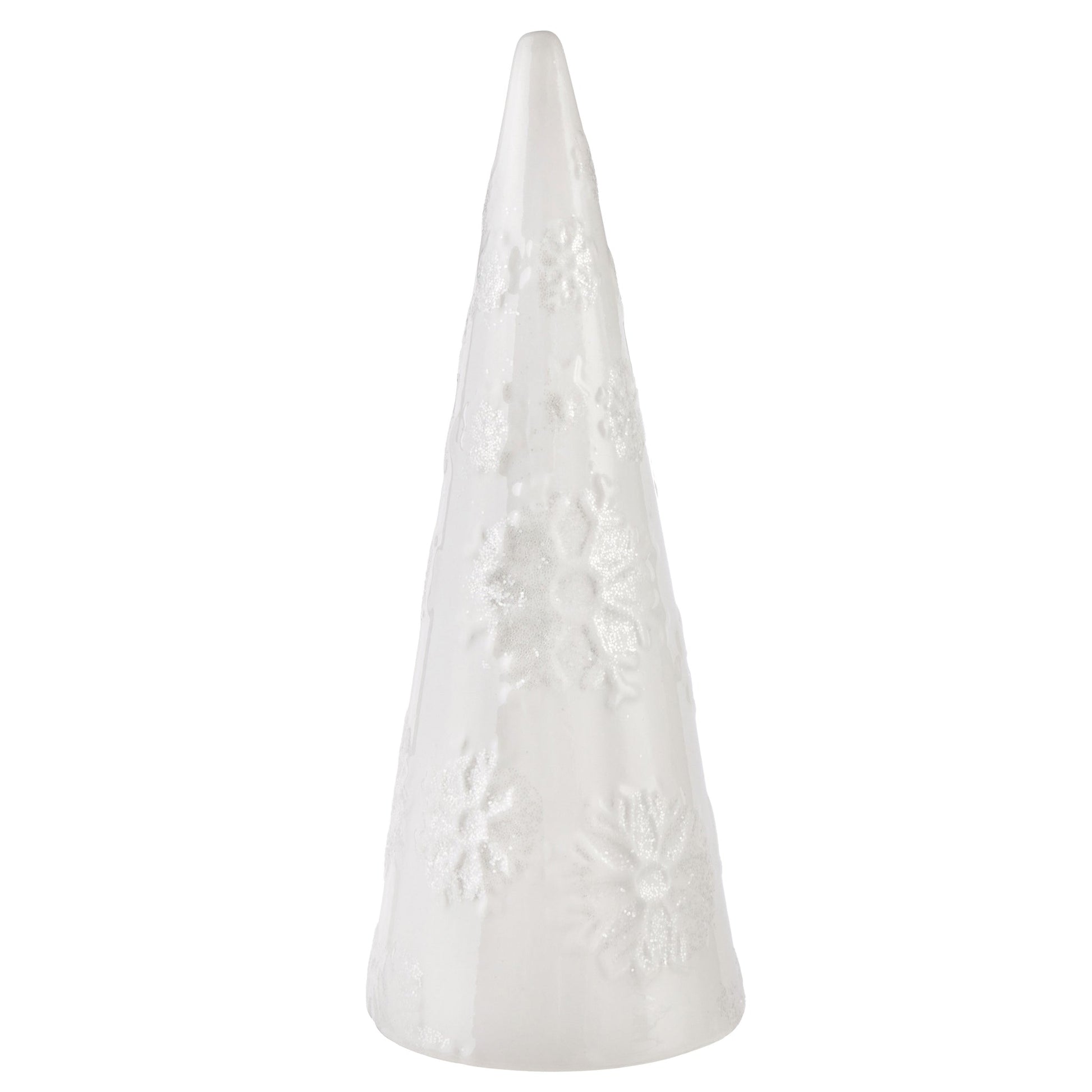 Pier 1 Medium White Sparkling Snowflake Tree - Pier 1