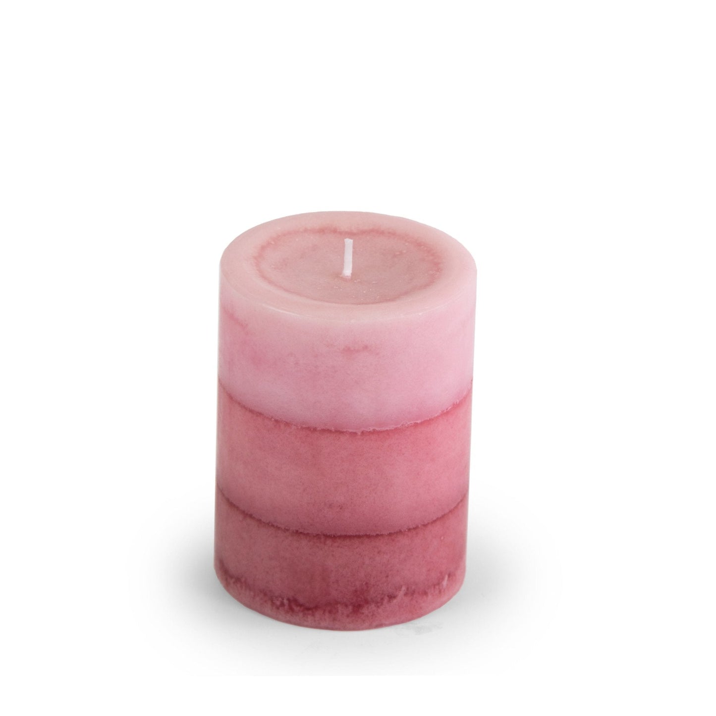 Pier 1 Pink Champagne 3x4 Layered Pillar Candle - Pier 1